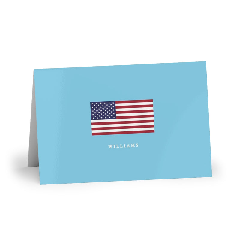 American Flag Fold-Over Stationery
