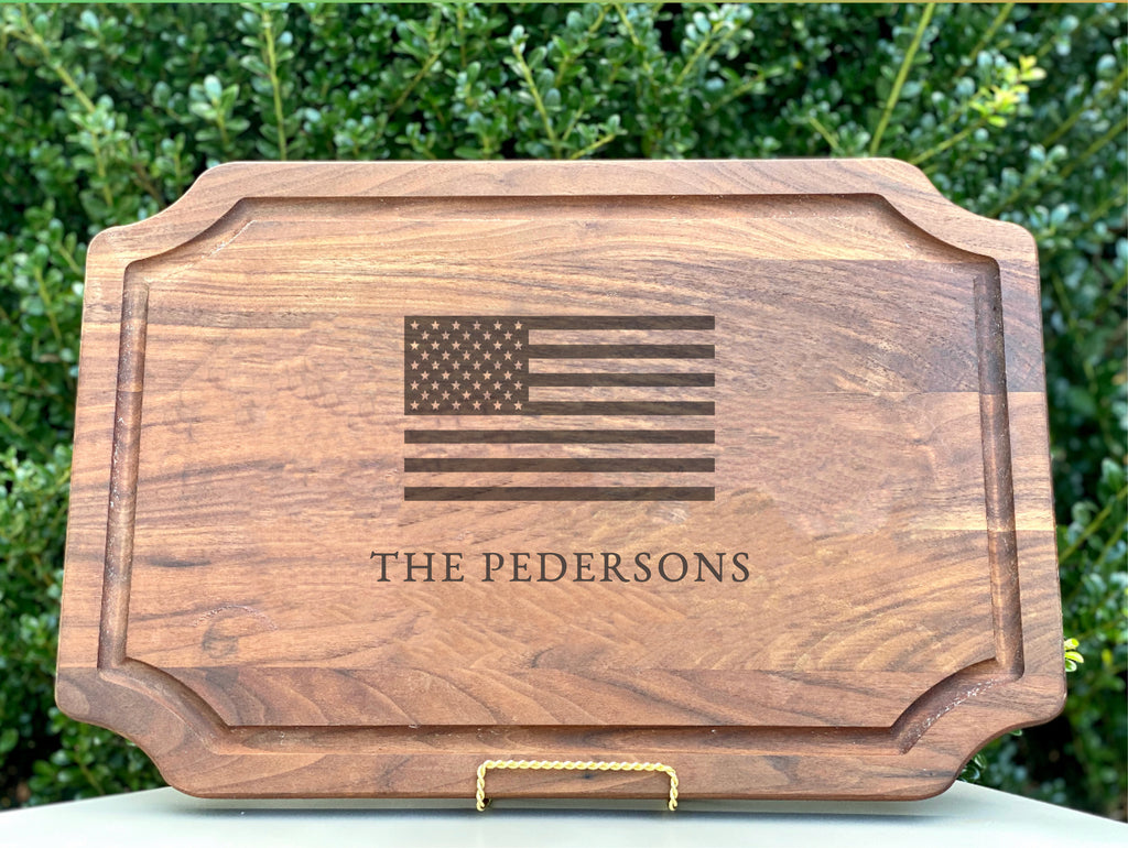 American Flag Wood Cutting Board