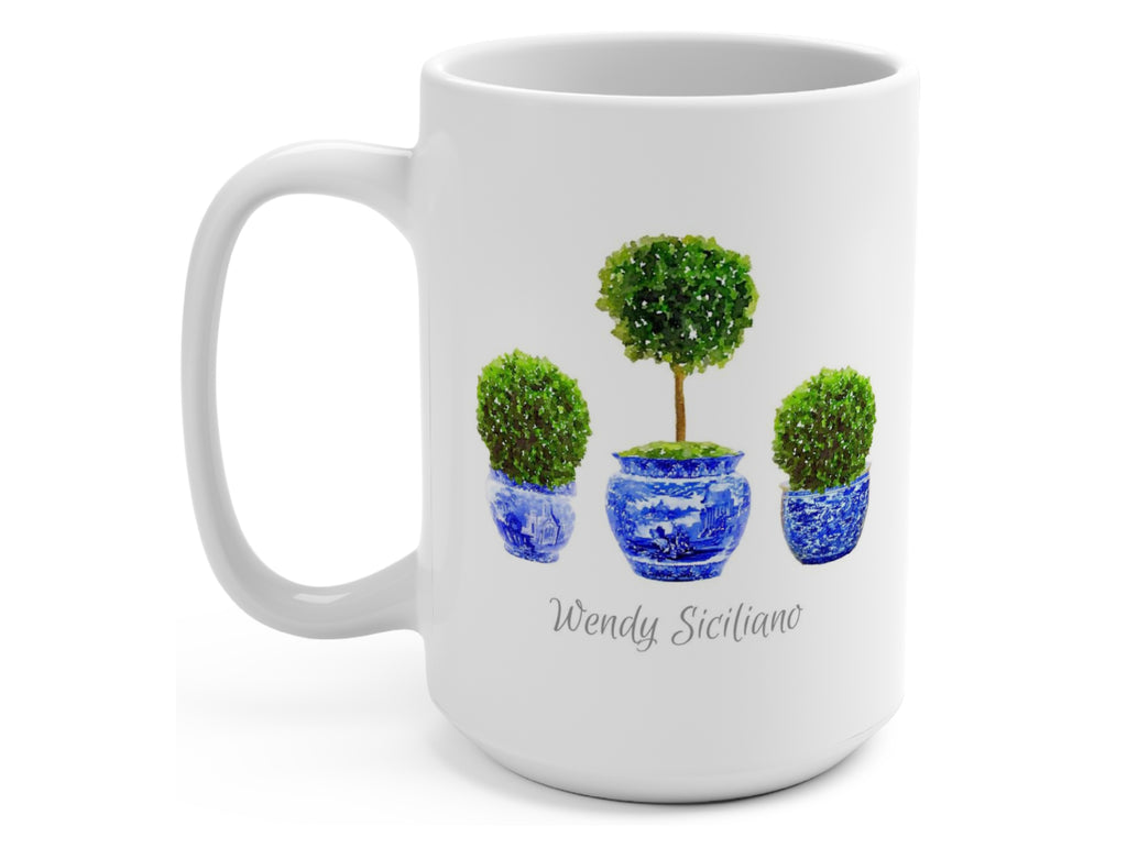 Boxwood Topiary Coffee Mug