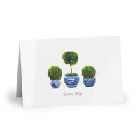 Boxwood Topiary Fold-Over Stationery