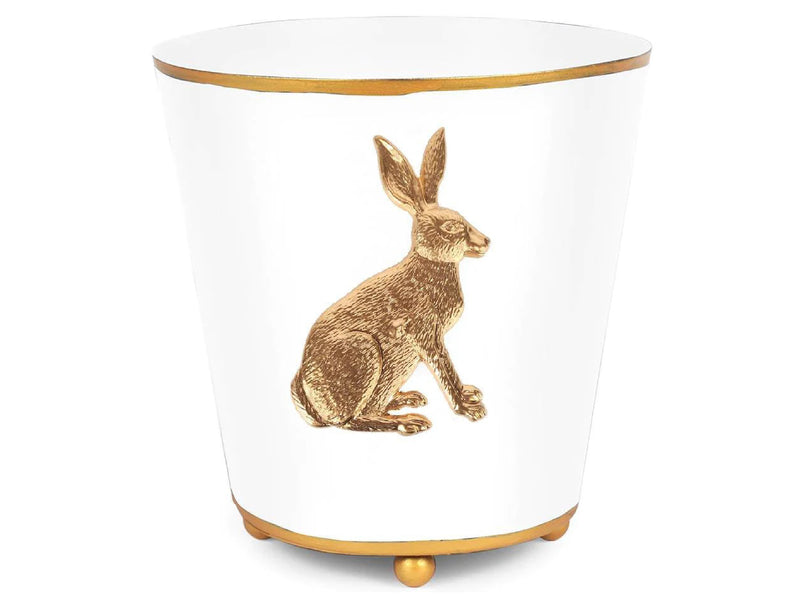 Bunny White & Gold Cachepot