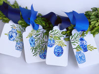 Chinoiserie Ornament Gift Tags, Set of 10