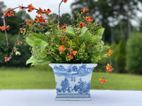 Dynasty Collection Square Chinoiserie Cachepot