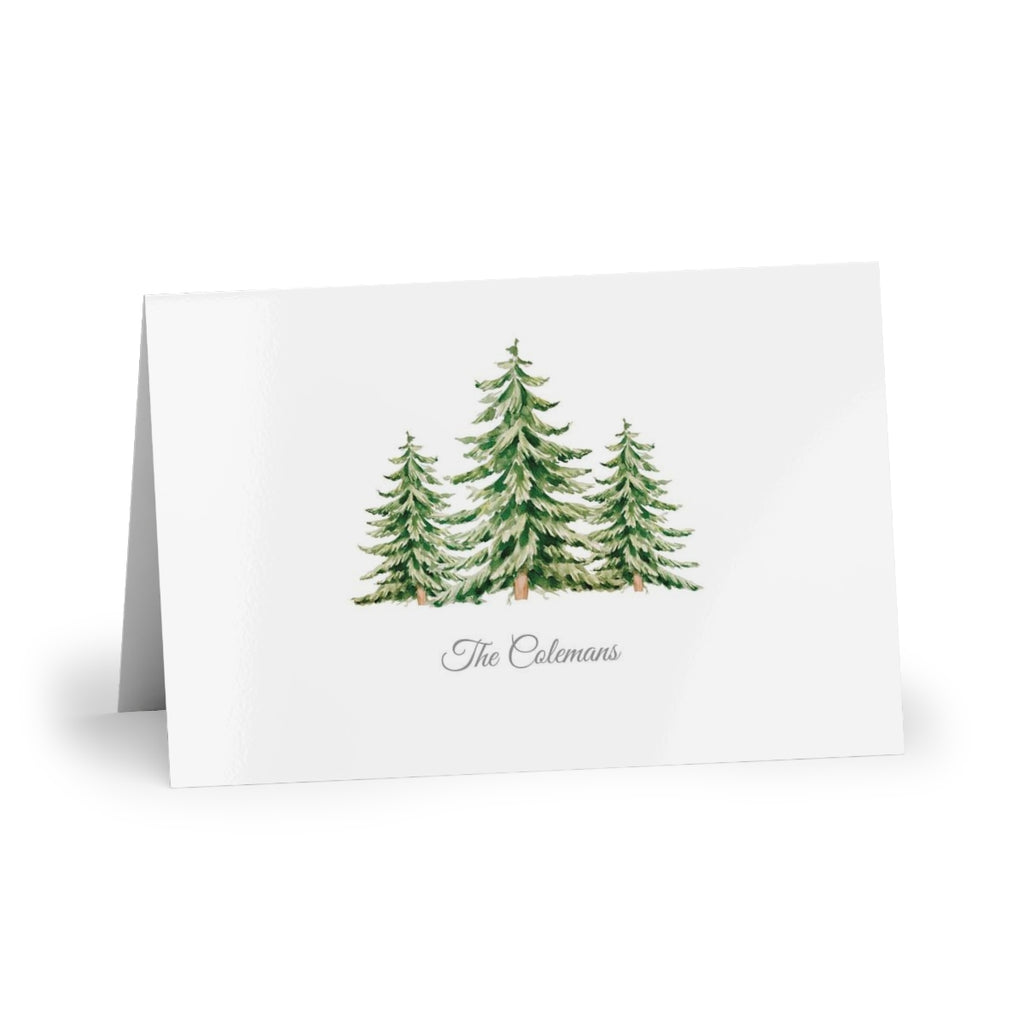 Evergreen Fold-Over Stationery