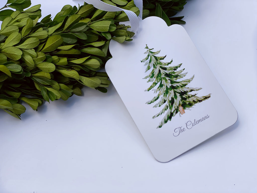 Evergreen Gift Tags, Set of 20