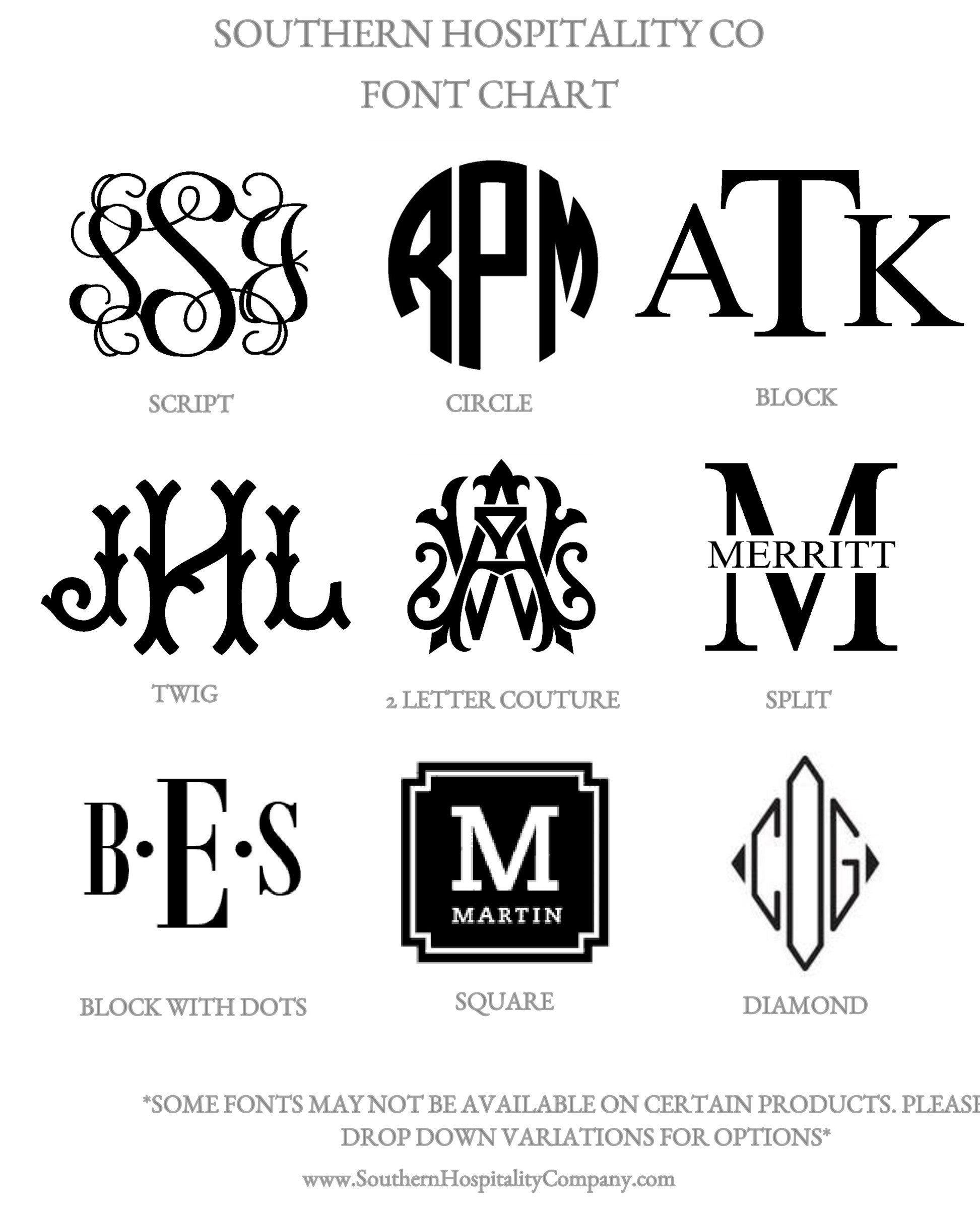 Masculine Monogram 