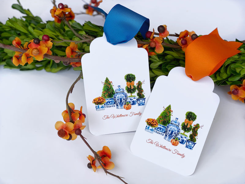 Fall Topiary Gift Tags, Set of 20