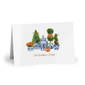 Fall Topiary Fold-Over Stationery