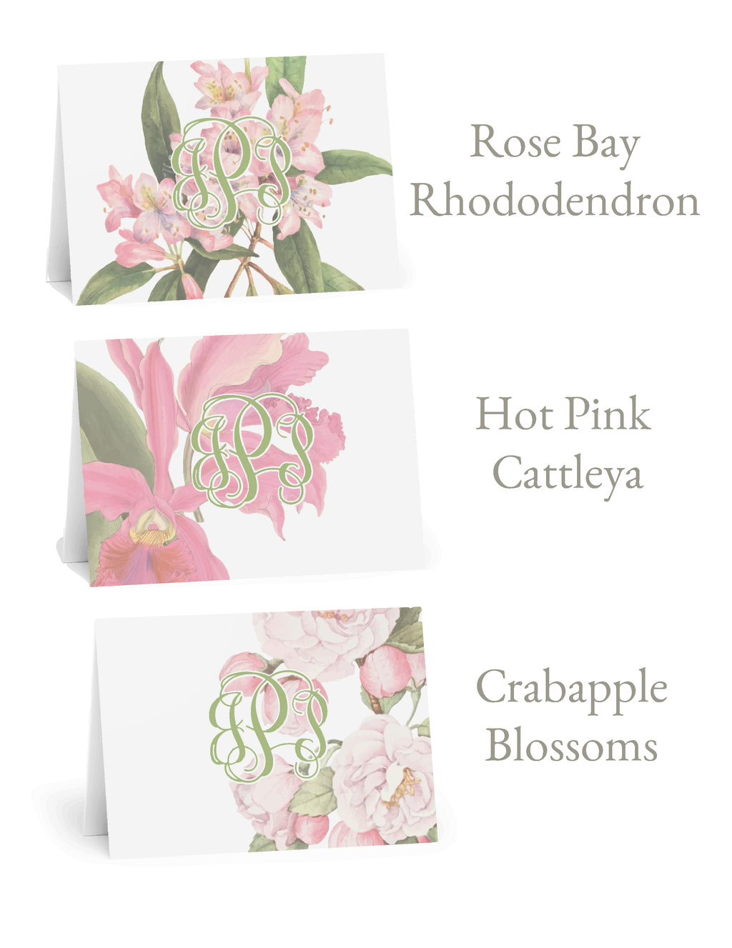 Fleurs Florales Fold-Over Stationery