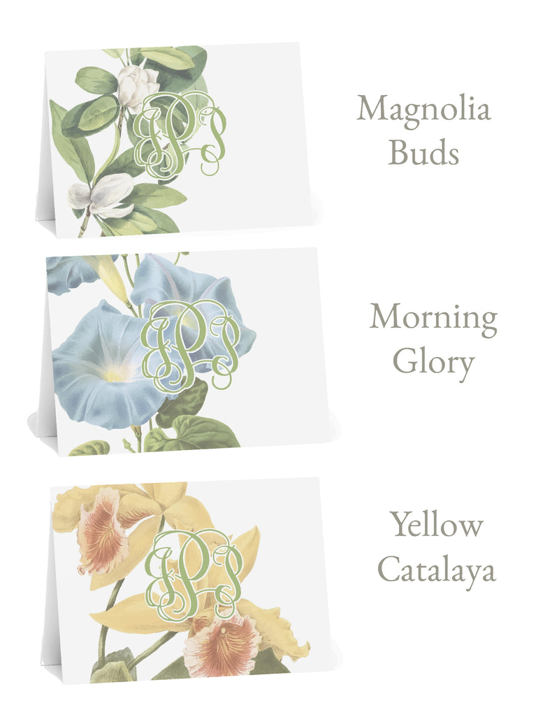 Fleurs Florales Fold-Over Stationery