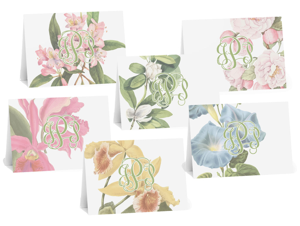 Fleurs Florales Fold-Over Stationery