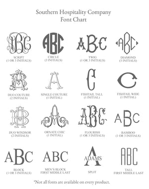 Monogrammed Double Old Fashion Engraved Glasses
