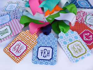 Turquoise & Lime Gift Tags, Set of 20