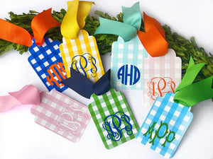 Gingham Gift Tags, Set of 20