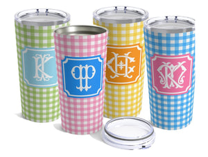 Gingham 20oz Tumbler