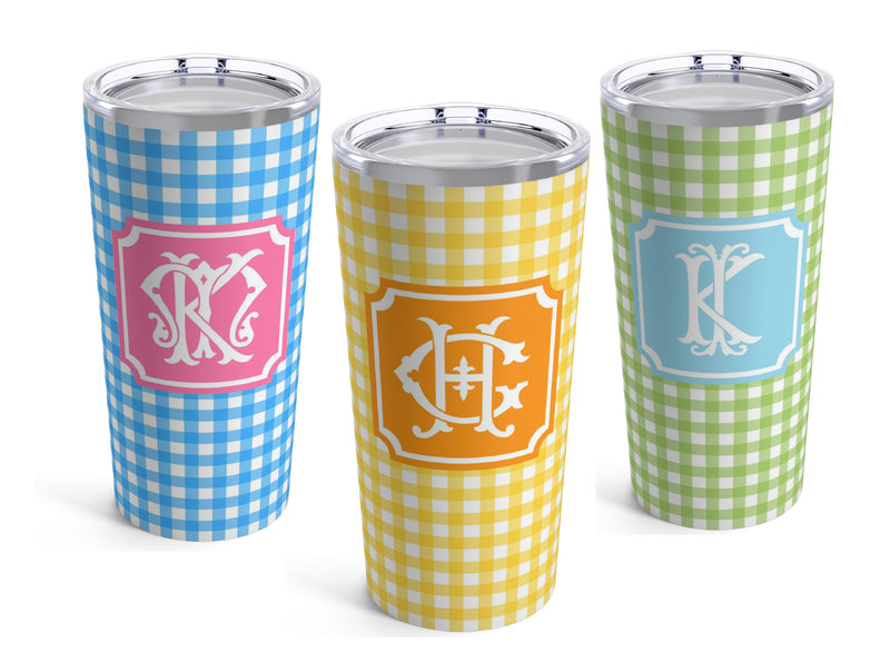 Gingham 20oz Tumbler