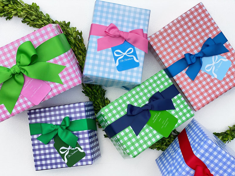 Gingham Gift Wrap Roll