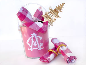 Monogrammed Acrylic Ice Bucket