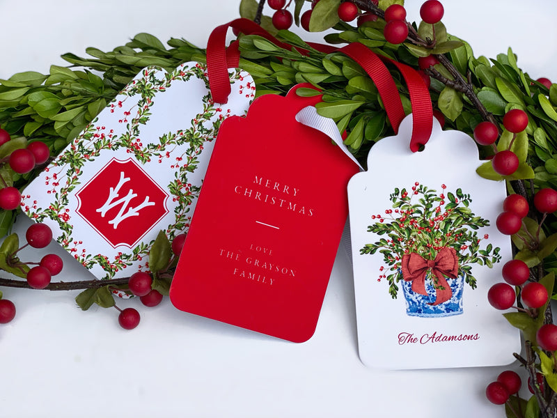 Red Winterberry Gift Tags, Set of 20
