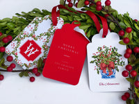 Red Laurel Berries Gift Tags, Set of 20