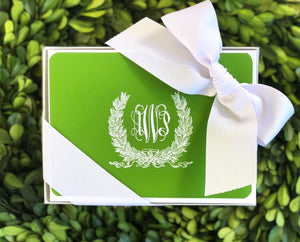 Savannah Wreath Fold-Over Stationery