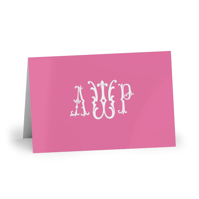Monogrammed Fold-Over Stationery
