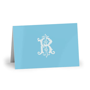 Monogrammed Fold-Over Stationery