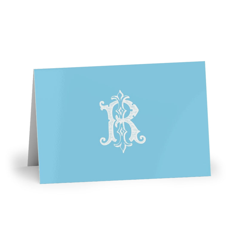 Monogrammed Fold-Over Stationery