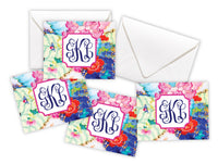 Multi Floral Chinoiserie Enclosure Cards