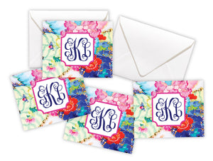 Multi Floral Chinoiserie Enclosure Cards