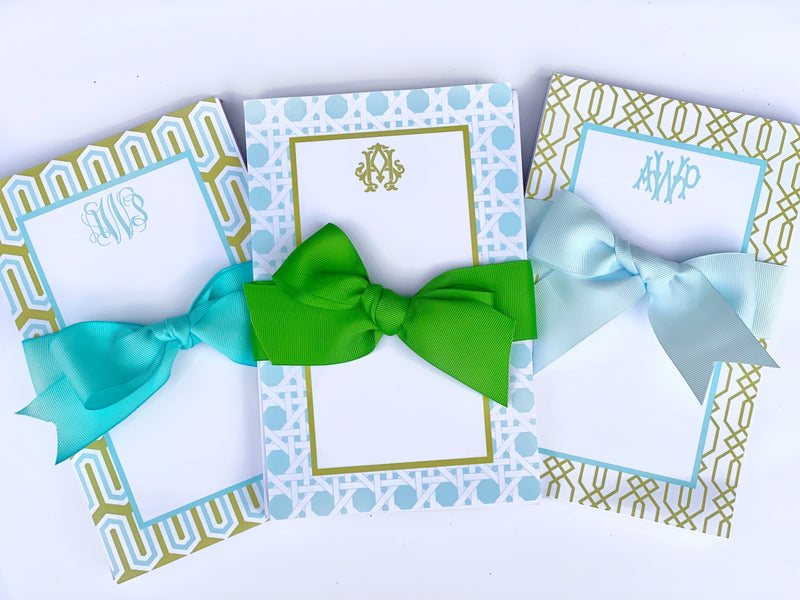 Turquoise & Lime Notepads