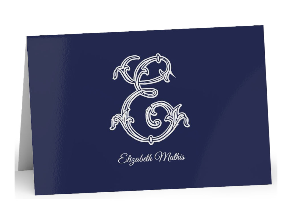 Ornate Chic Fold-Over Stationery