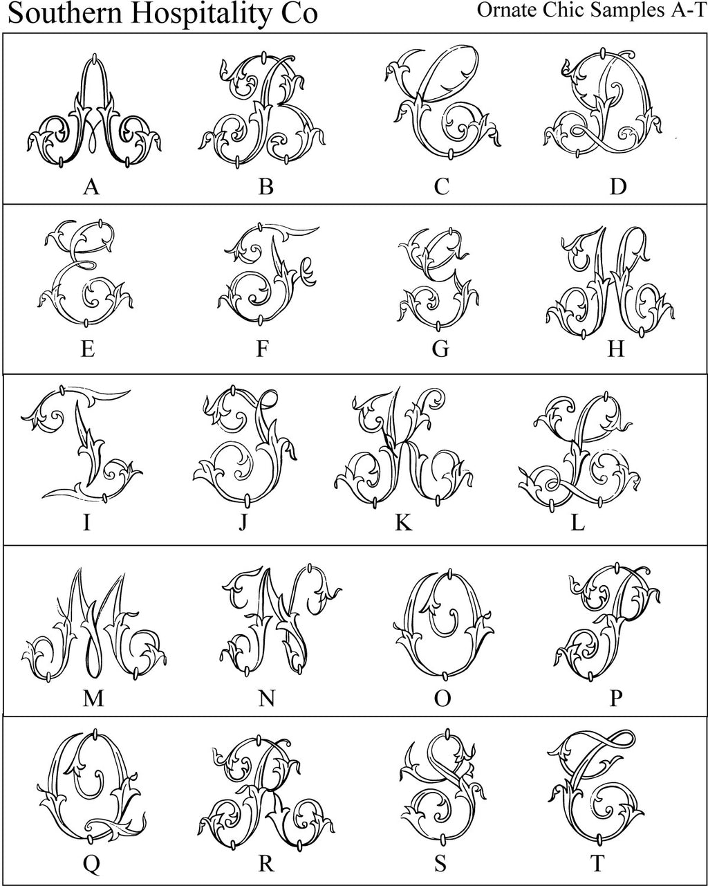 Ornate Chic Fold-Over Stationery