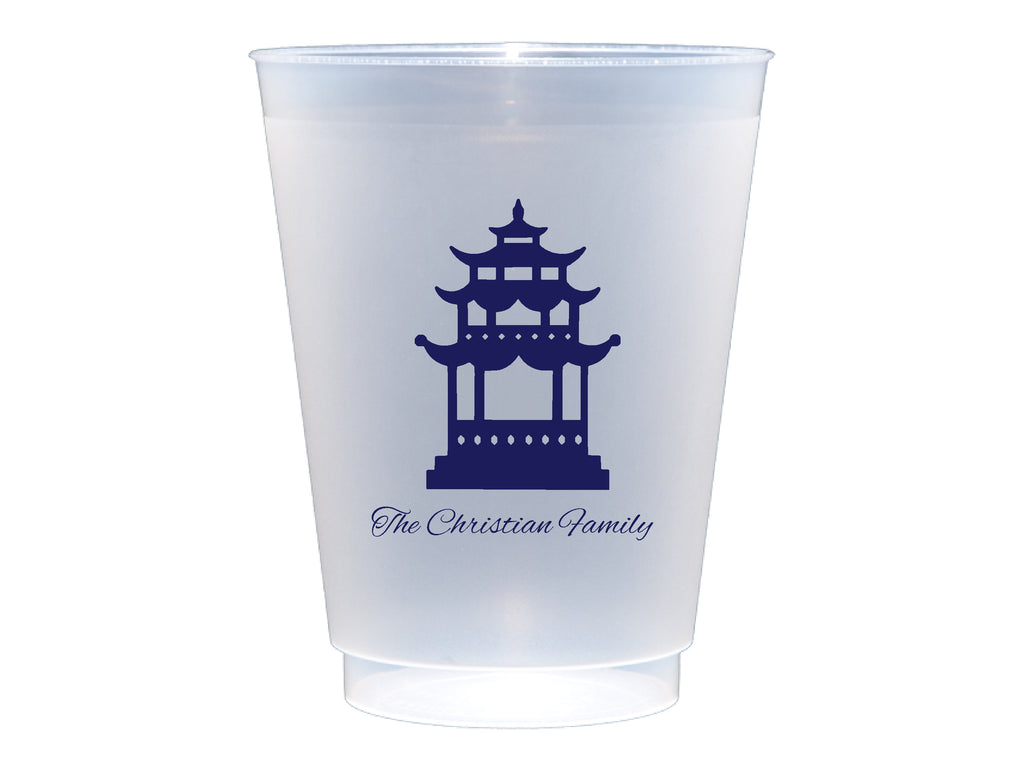 Pagoda Frosted Cups, 9oz-24oz