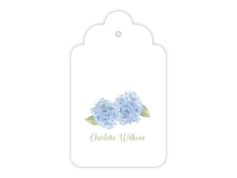 Pale Blue Hydrangea Gift Tags, Set of 20