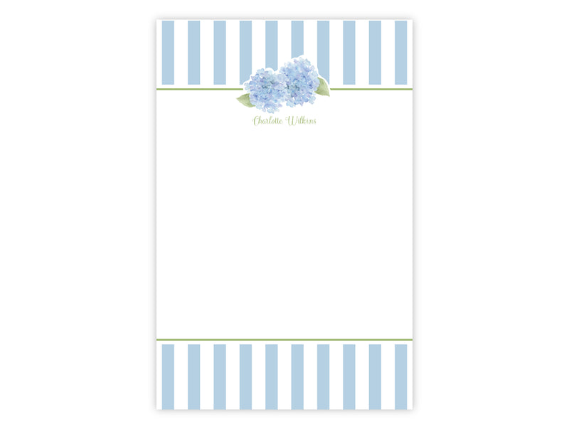 Pale Blue Hydrangea Notepad