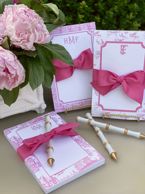 Pink Chinoiserie Designs Notepads