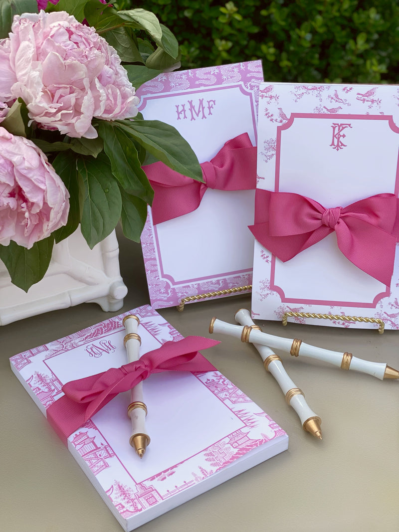 Pink Chinoiserie Designs Notepads