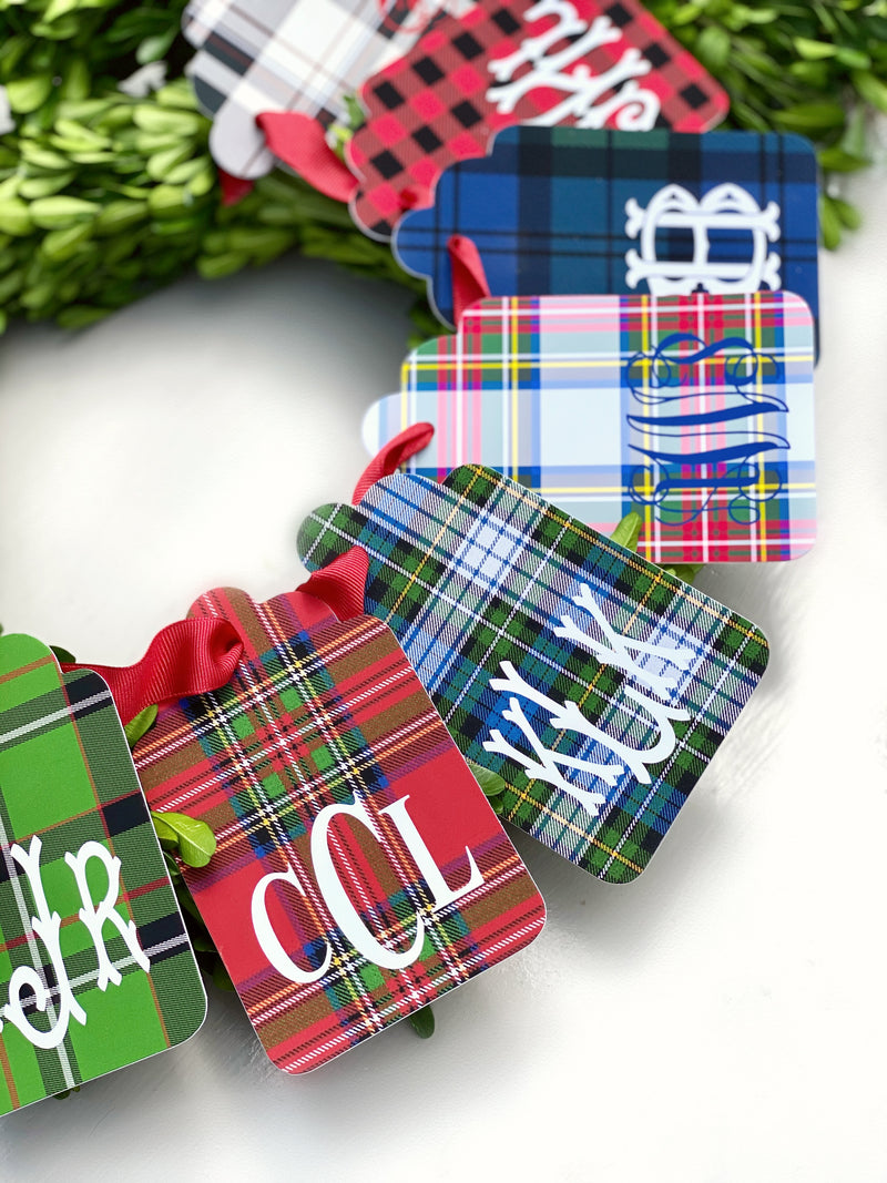 Tartan Plaid Gift Tags