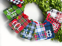 Tartan Plaid Gift Tags