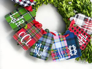 Tartan Plaid Gift Tags