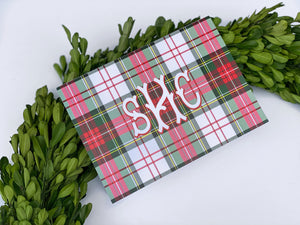 Tartan Plaid Fold-Over Stationery