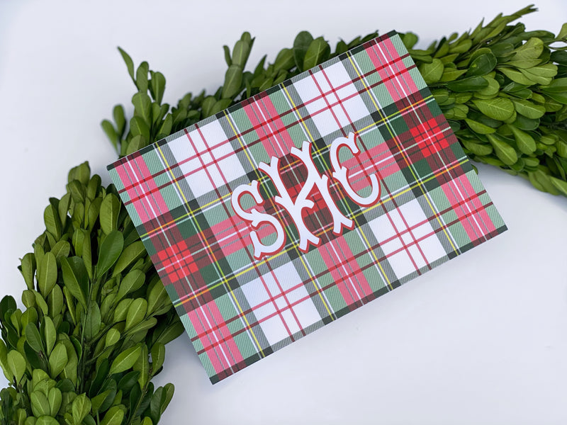 Tartan Plaid Fold-Over Stationery
