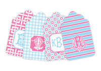 Powder Blue & Carnation Gift Tags, Set of 20
