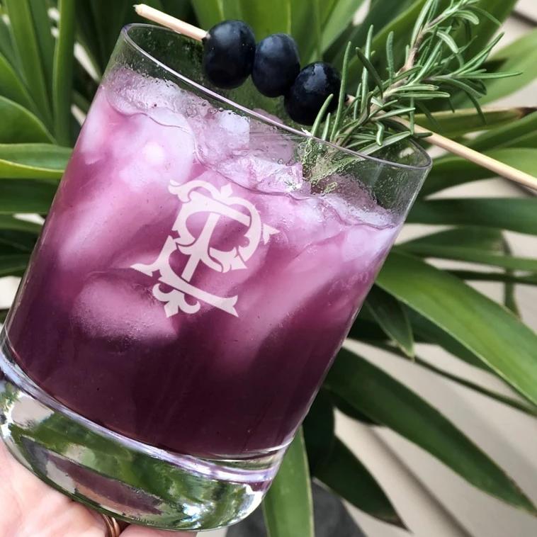 Monogrammed Double Old Fashion Engraved Glasses