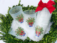 Red Winterberry Frosted Cups, Set of 10