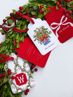 Red Winterberry Gift Tags, Set of 20