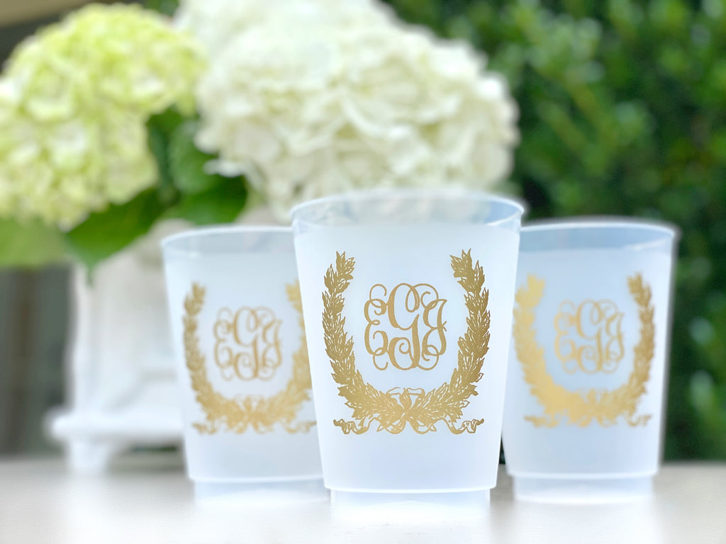 Savannah Wreath Frosted Cups, 9oz-24oz
