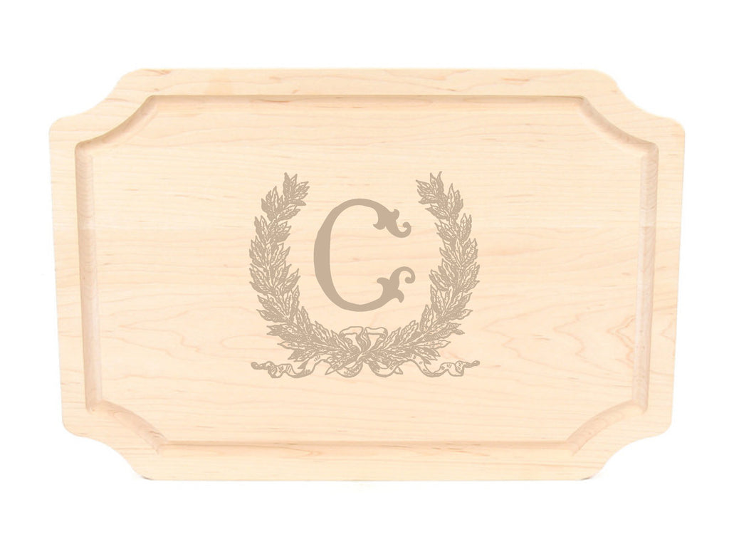 Savannah Wreath Wood Cutting Board