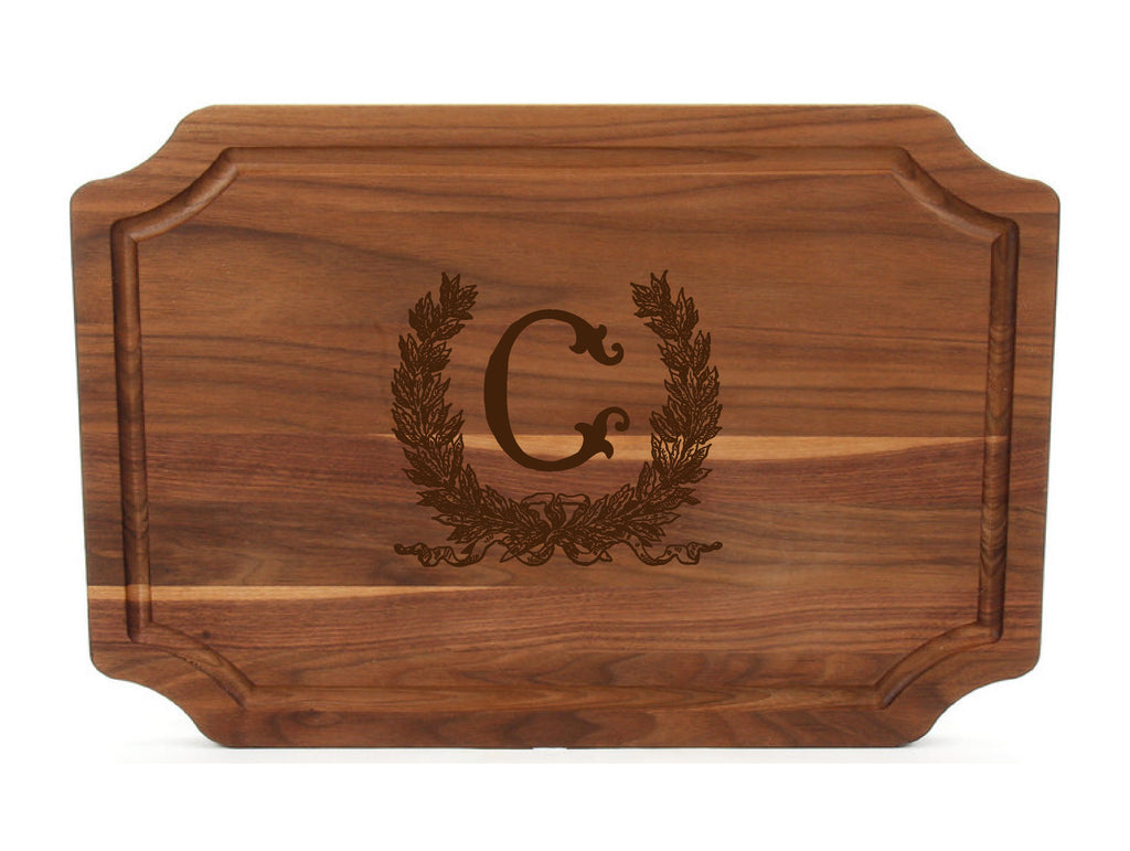 Savannah Wreath Wood Cutting Board
